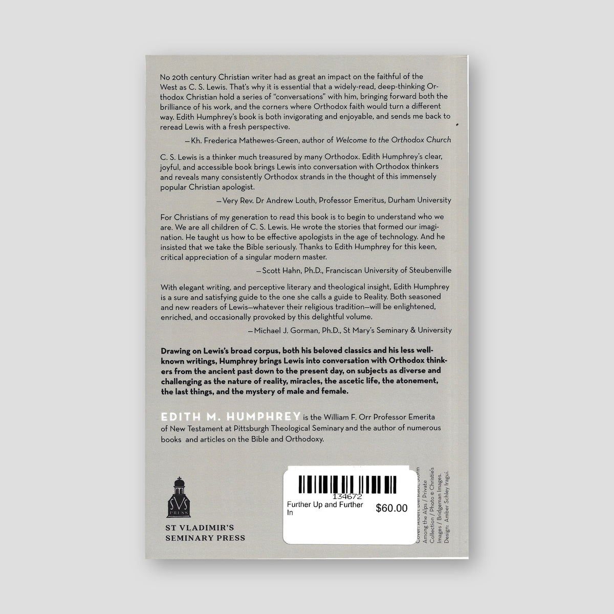 Further Up and Further In — back cover