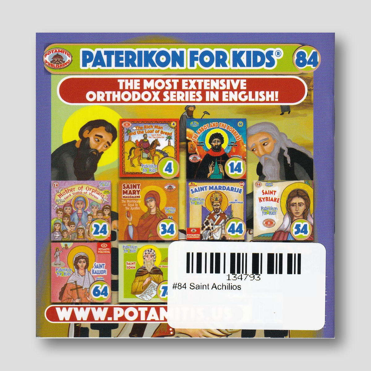 #84 Saint Achilios — back cover