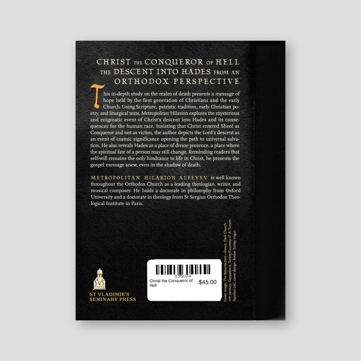 DO NOT ORDER Christ the Conqueror of Hell — back cover