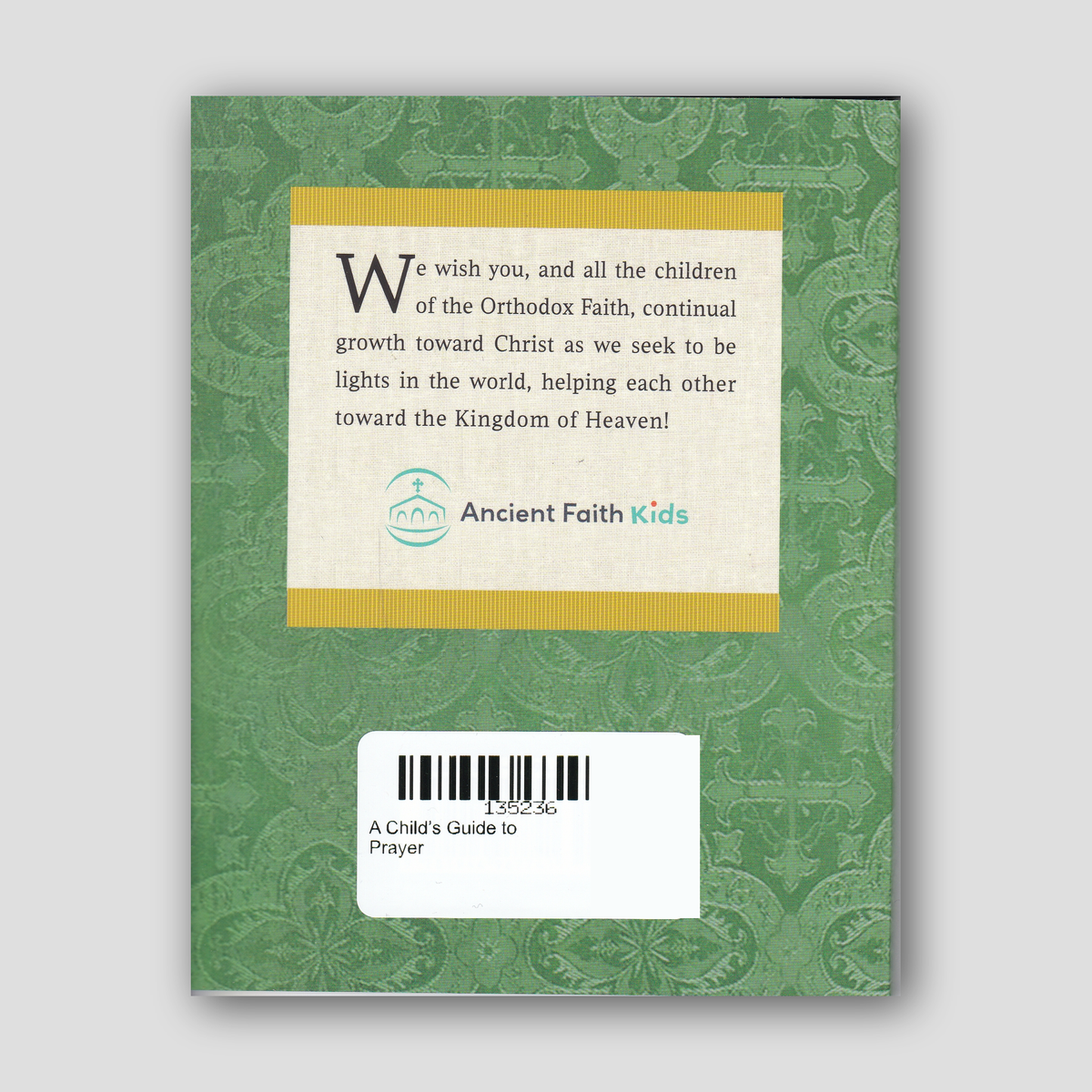 A Child’s Guide to Prayer — back cover