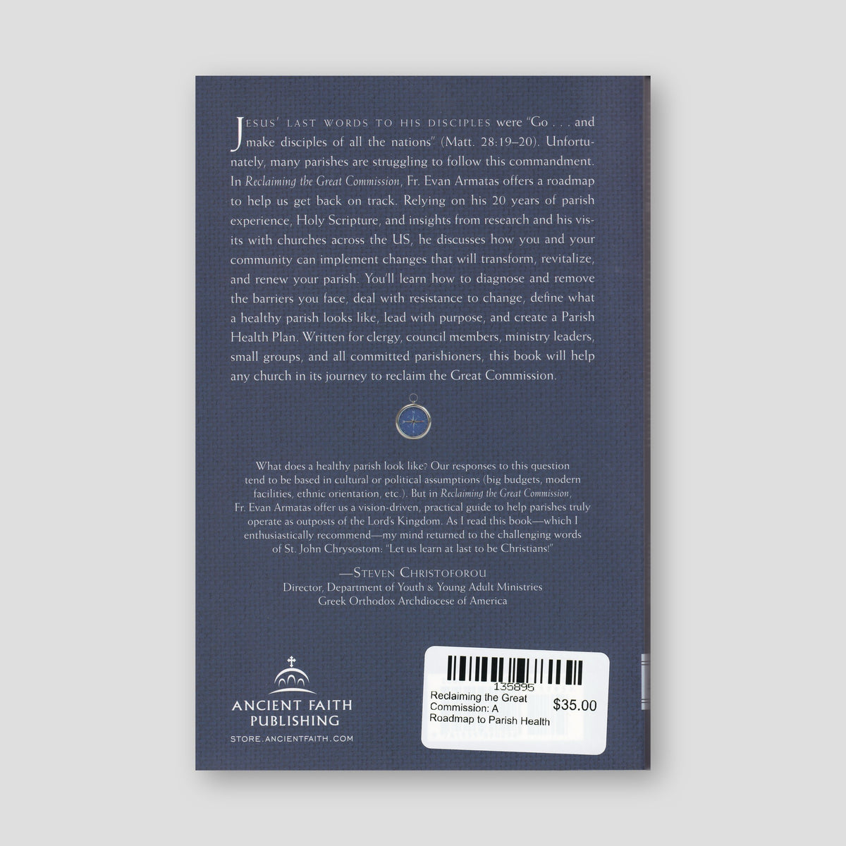 Reclaiming the Great Commission: A Roadmap to Parish Health — back cover
