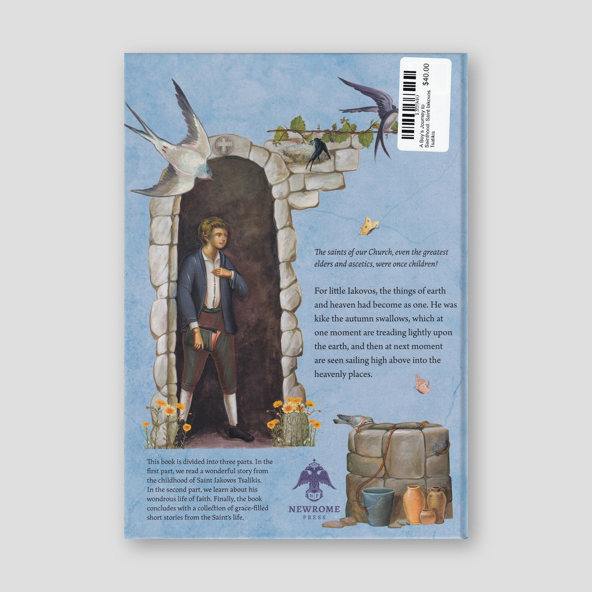 A Boy’s Journey to Sainthood: Saint Iakovos Tsalikis — back cover