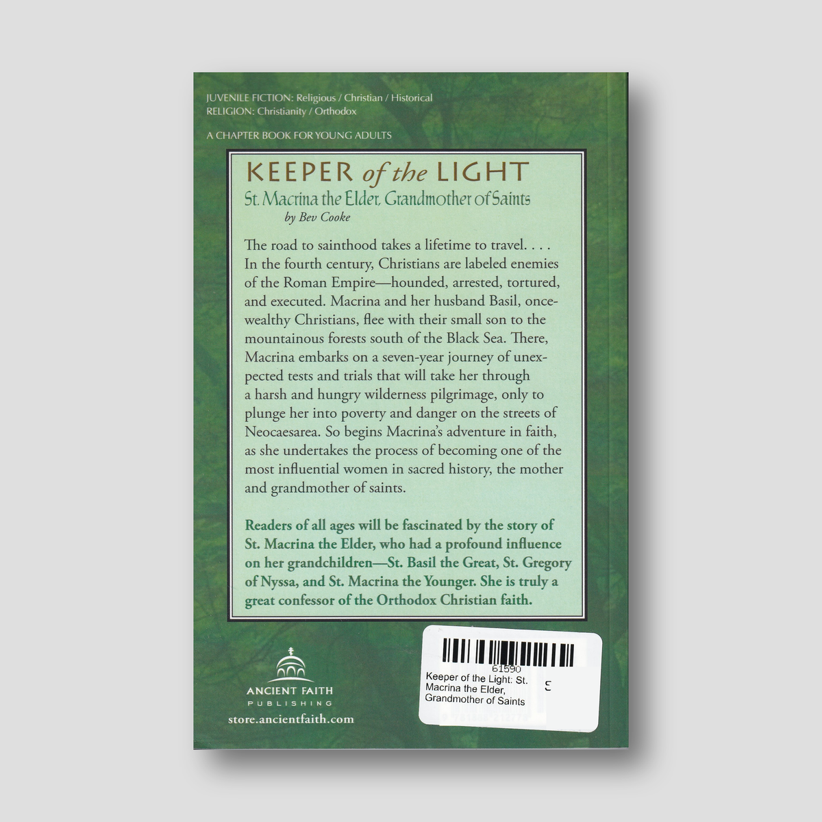 Keeper of the Light: St. Macrina the Elder, Grandmother of Saints — back cover