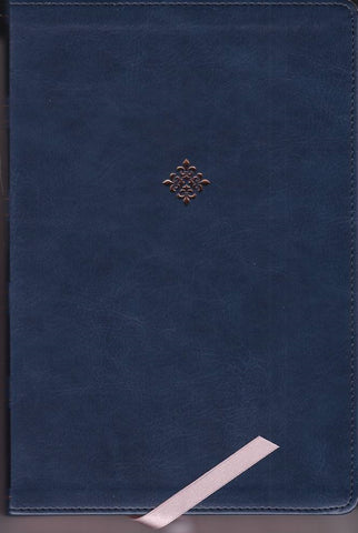 NKJV Reference Bible Center-Column Giant Print Blue (Red Letter Edition)