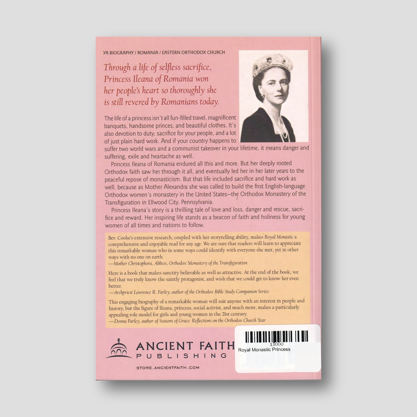 Royal Monastic Princess — back cover