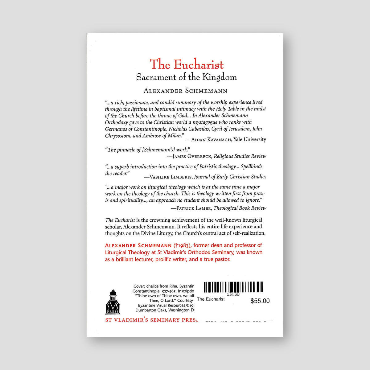 The Eucharist — back cover