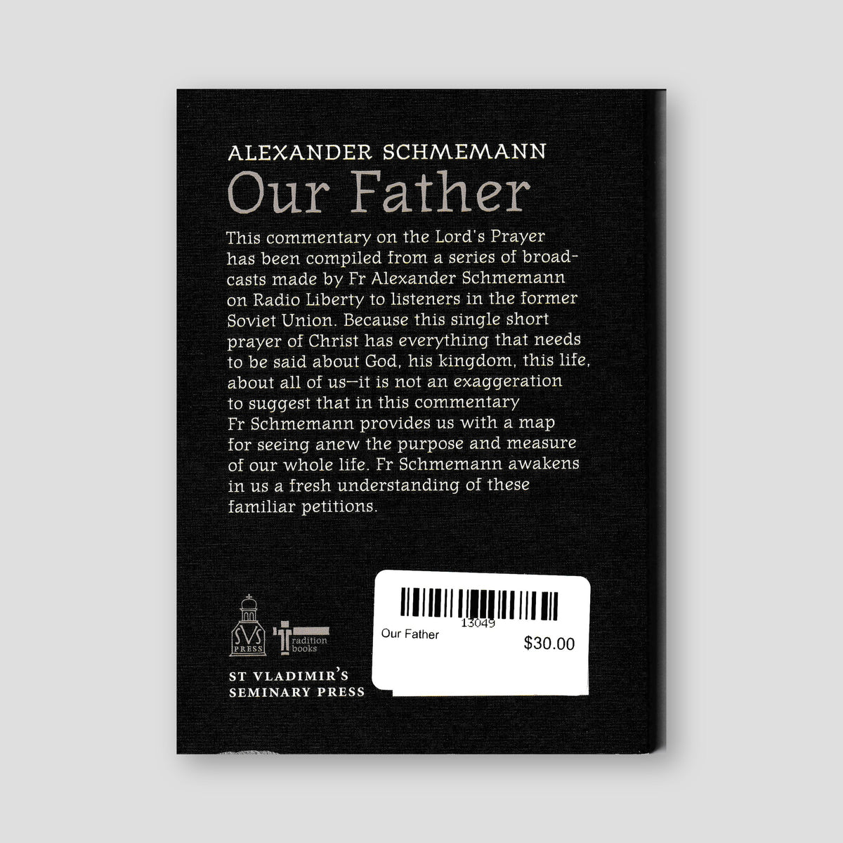 Our Father — back cover
