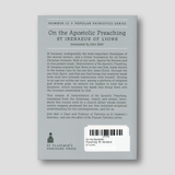 On the Apostolic Preaching: St. Irenaeus of Lyons — back cover