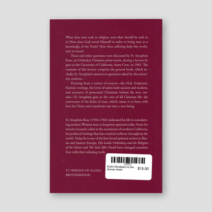 God's Revelation to the Human Heart — back cover