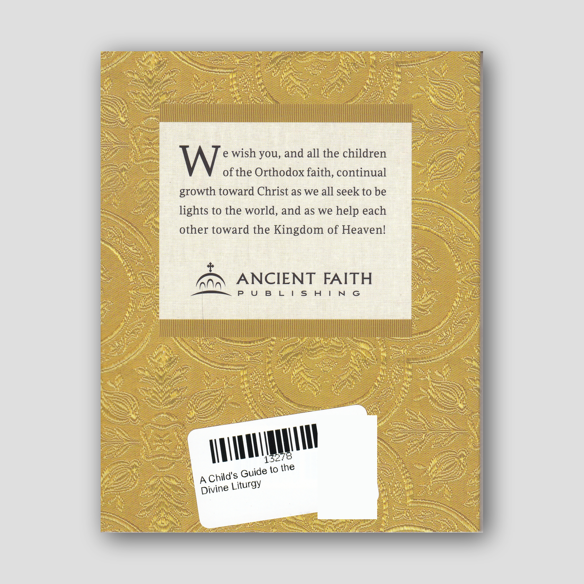 A Child's Guide to the Divine Liturgy — back cover