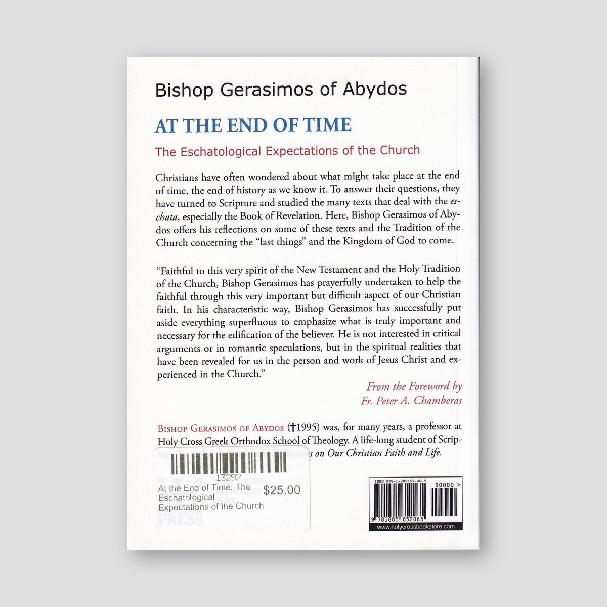 At the End of Time: The Eschatological Expectations of the Church — back cover