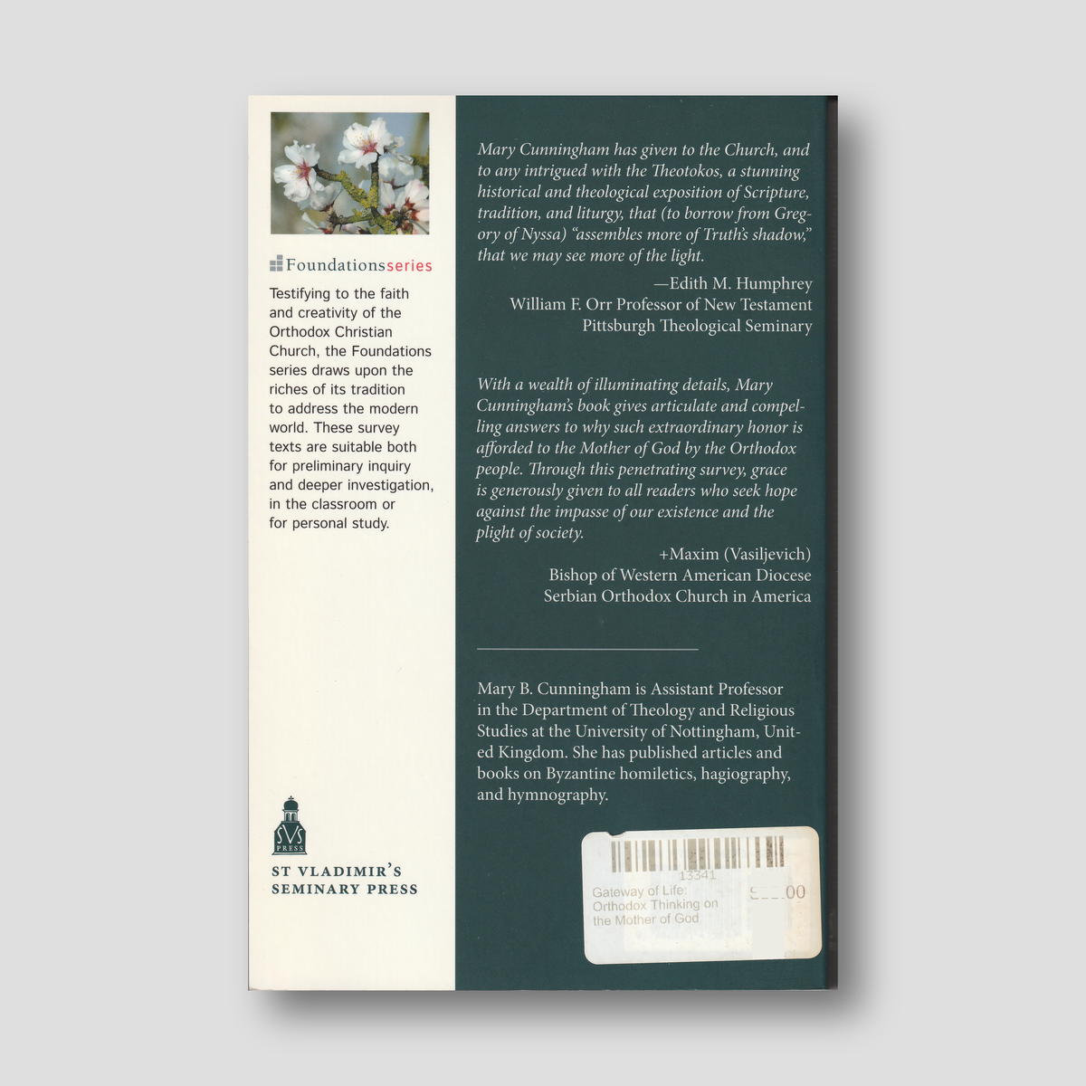 Gateway of Life: Orthodox Thinking on the Mother of God — back cover