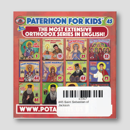 #45 Saint Sebastian of Jackson — back cover