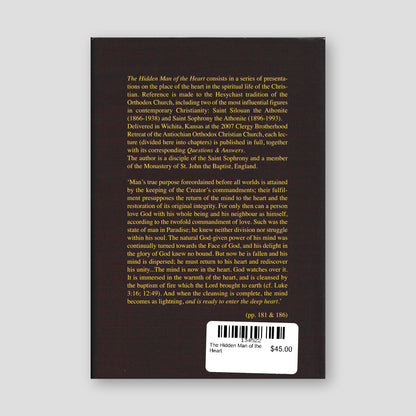 The Hidden Man of the Heart — back cover