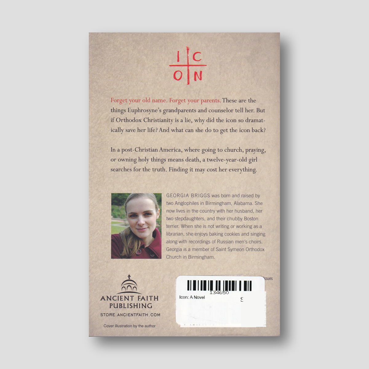 Icon: A Novel — back cover
