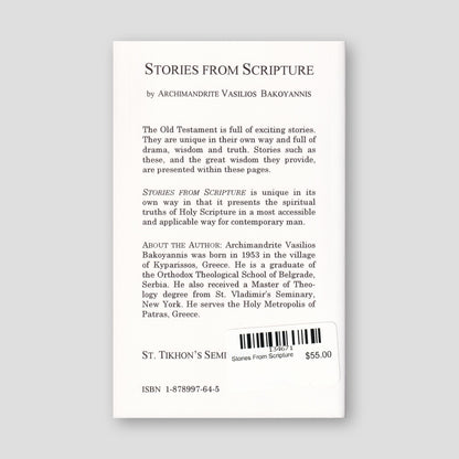 Stories From Scripture — back cover
