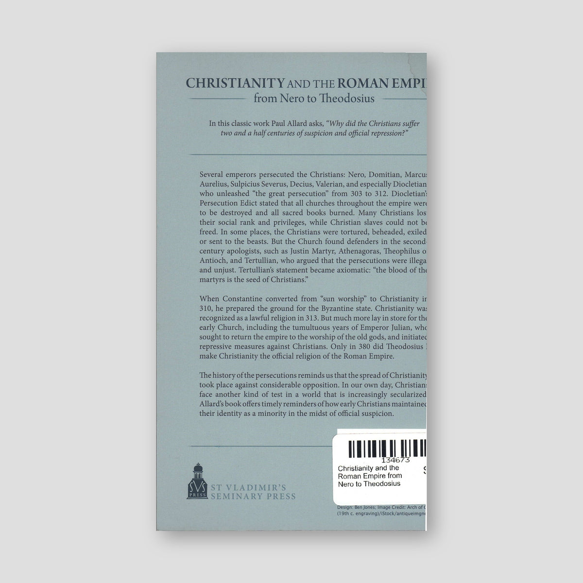 Christianity and the Roman Empire from Nero to Theodosius — back cover