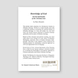 Knowledge of God: Ancient Spirituality of the Christian East — back cover