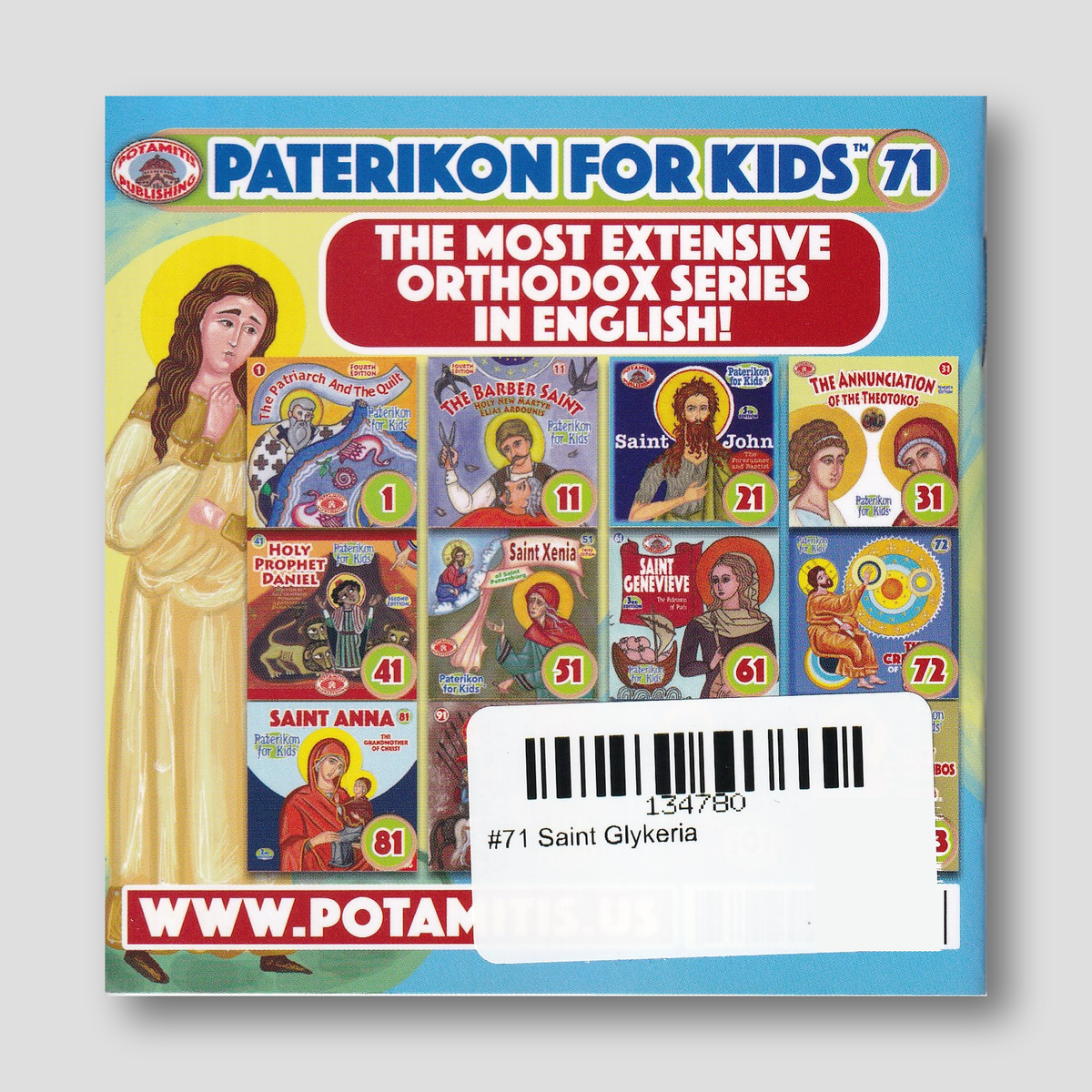 #71 Saint Glykeria — back cover