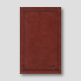 Bible - NKJV End-Of-Verse Reference Bible Compact Large Print Brown (Red Letter Edition) — back cover