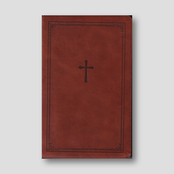 Bible - NKJV End-Of-Verse Reference Bible Compact Large Print Brown (Red Letter Edition) — front cover