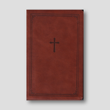 Bible - NKJV End-Of-Verse Reference Bible Compact Large Print Brown (Red Letter Edition) — front cover