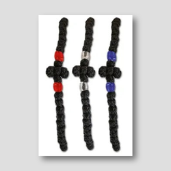 Prayer Rope Bracelet - Fine Knots with Cross (BP-5) — front cover