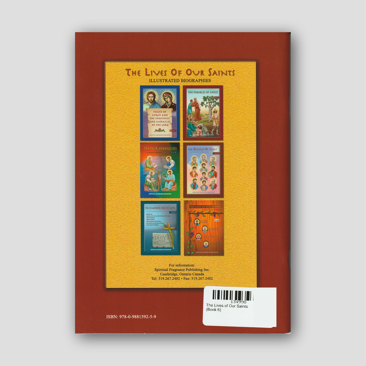 The Lives of Our Saints (Book 6) — back cover