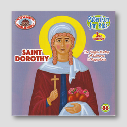 #86 Saint Dorothy the Virgin Martyr of Caesarea in Cappadocia — front cover