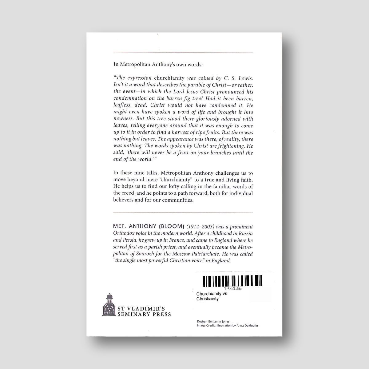 Churchianity vs Christianity — back cover