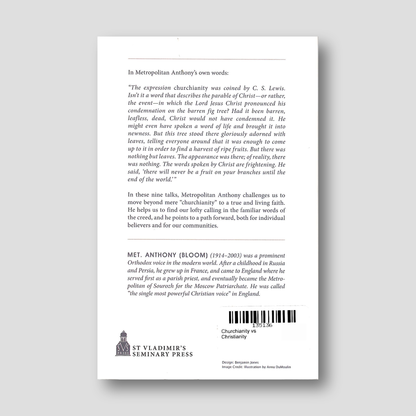 Churchianity vs Christianity — back cover
