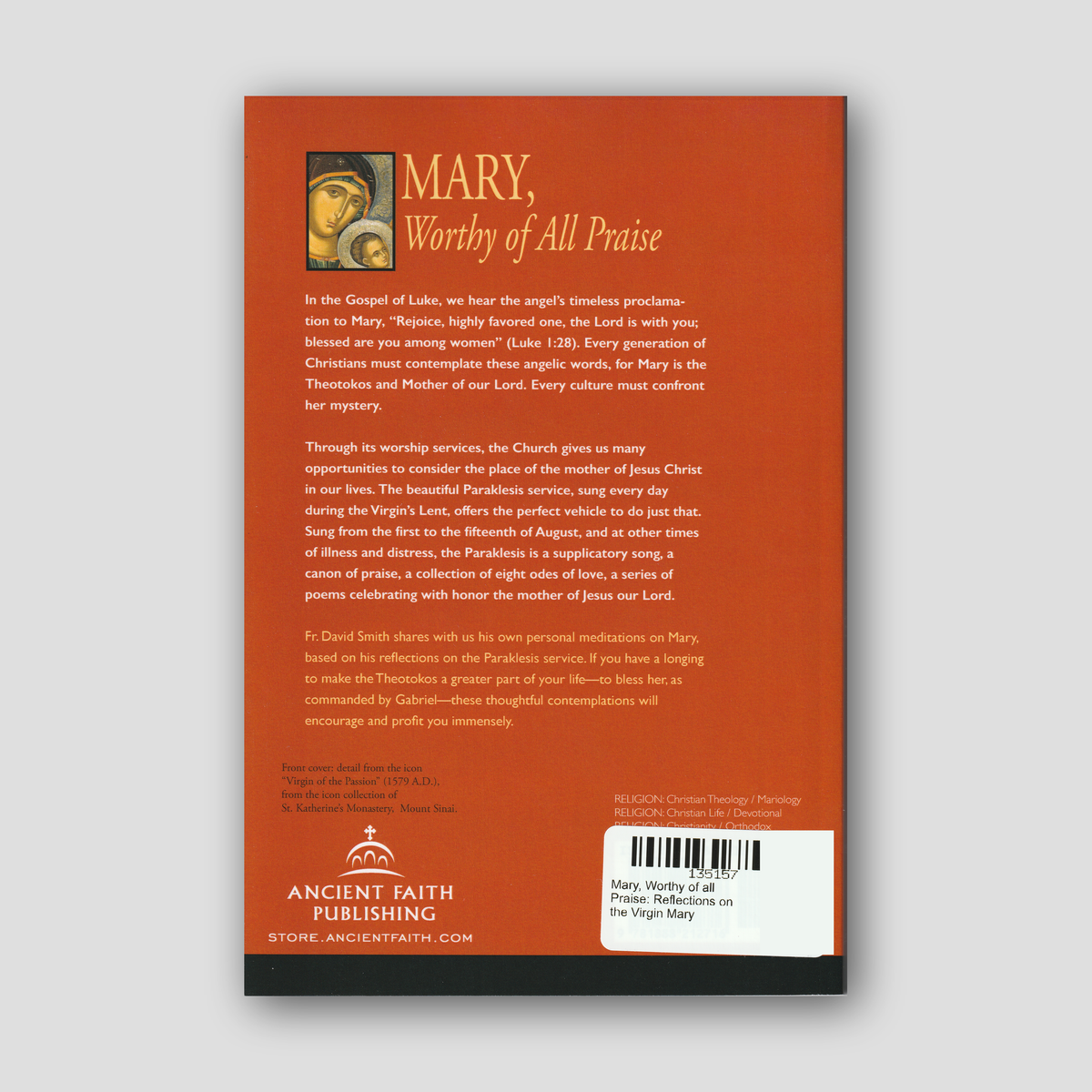 Mary, Worthy of all Praise: Reflections on the Virgin Mary — back cover