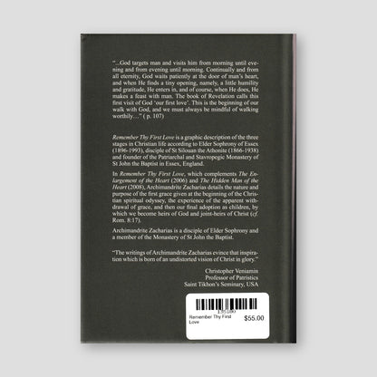 Remember Thy First Love — back cover
