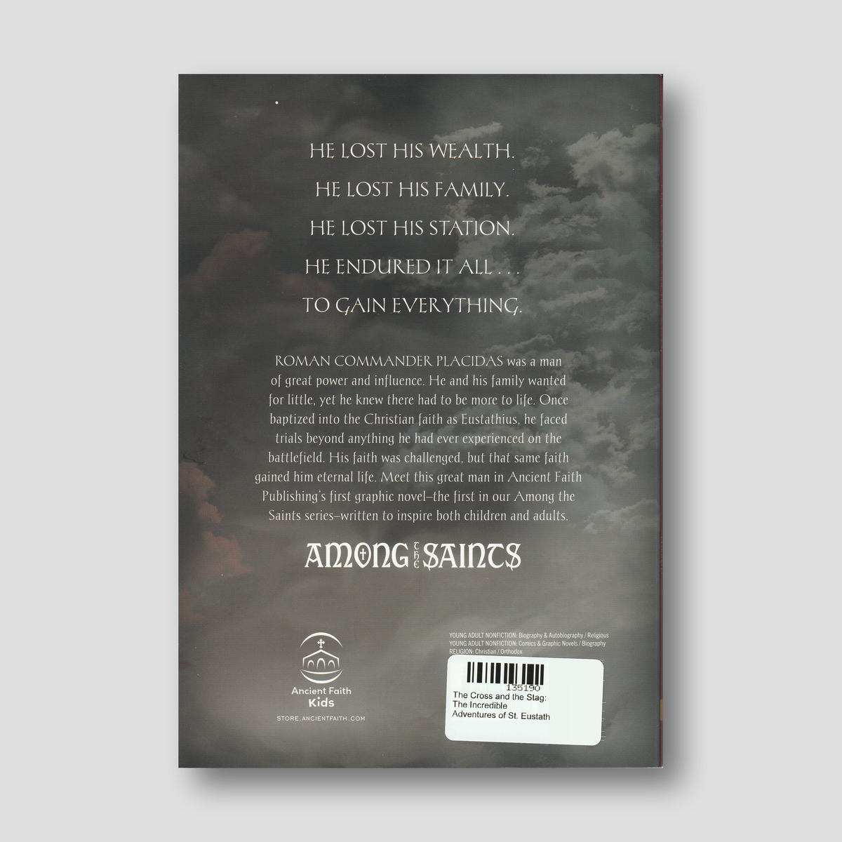The Cross and the Stag: The Incredible Adventures of St. Eustathius — back cover