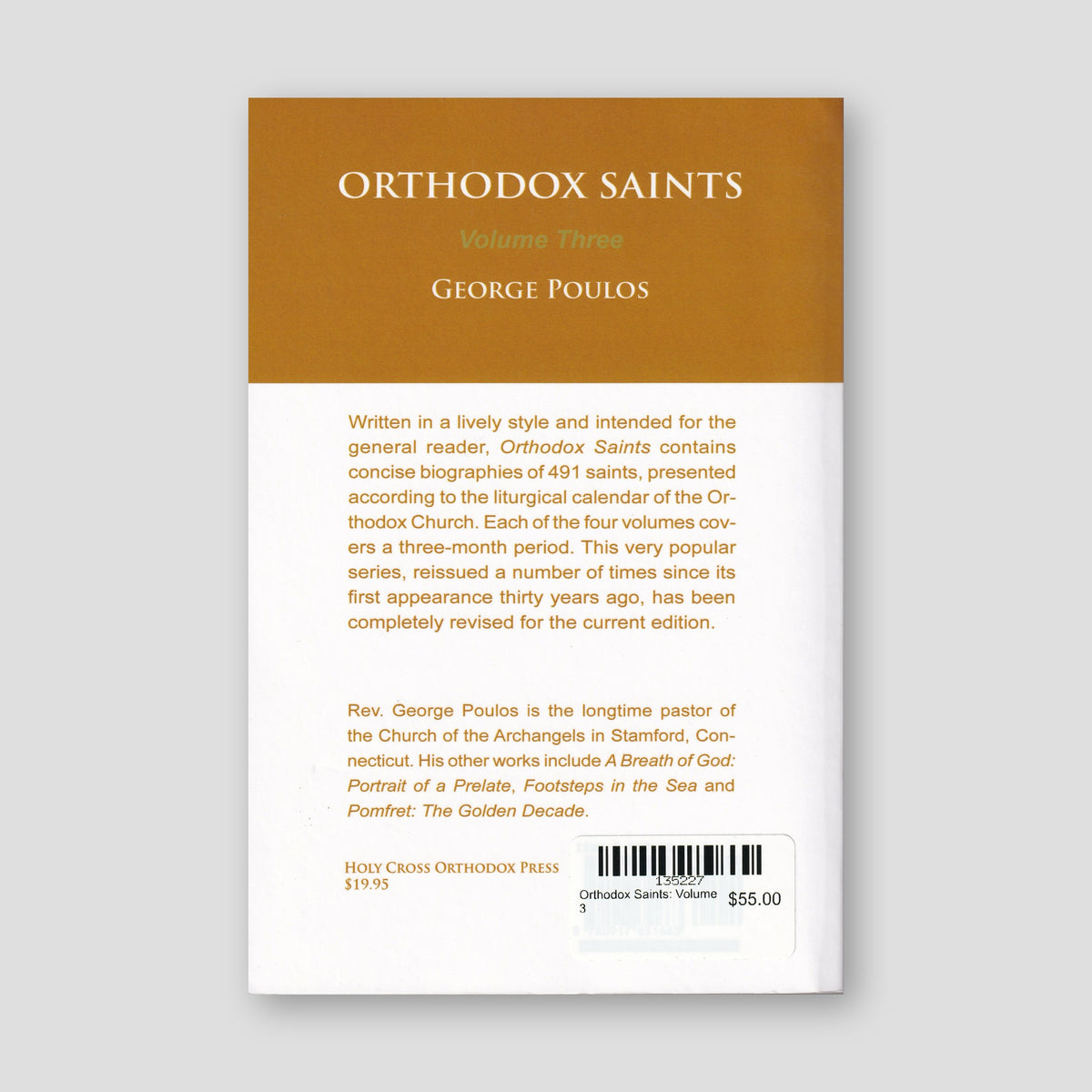 Orthodox Saints: Volume 3 — back cover