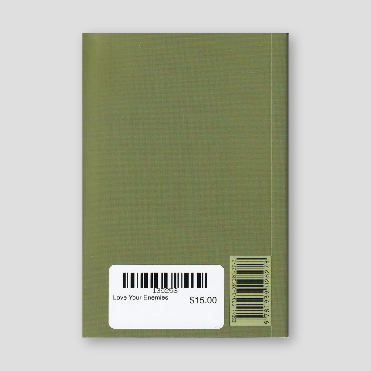 Love Your Enemies — back cover