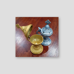 Incense Burner (Thimiato) - Metal (Gold / Silver) — front cover