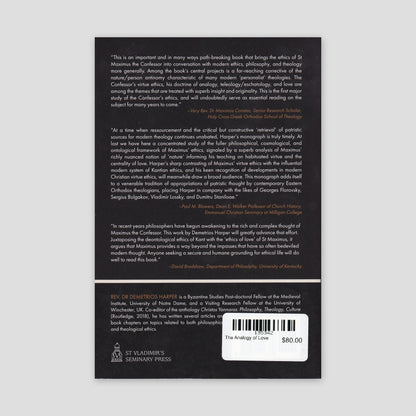 The Analogy of Love — back cover