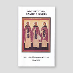 Saints Euthymius, Ignatius & Acacius of Athos — front cover