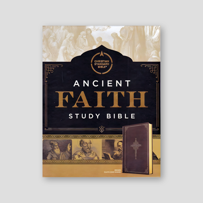 Ancient Faith Study Bible, Brown Cloth-Over-Board — front cover
