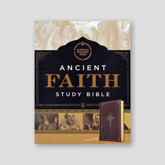 Ancient Faith Study Bible, Brown Cloth-Over-Board — front cover
