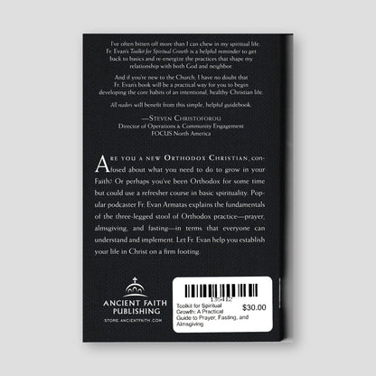 Toolkit for Spiritual Growth: A Practical Guide to Prayer, Fasting, and Almsgiving — back cover