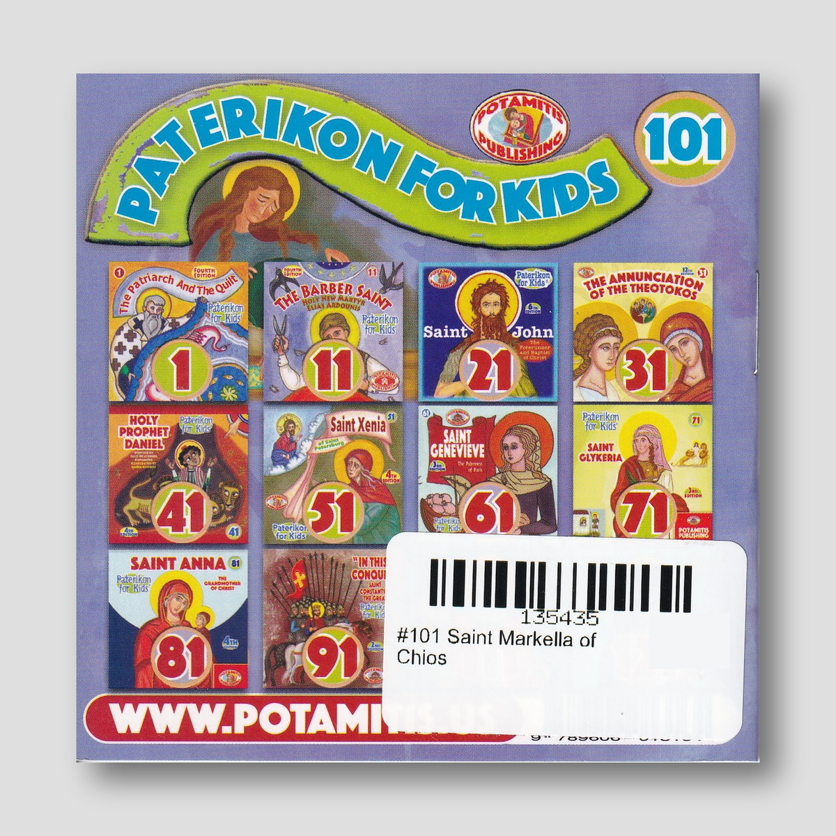 #101 Saint Markella of Chios — back cover