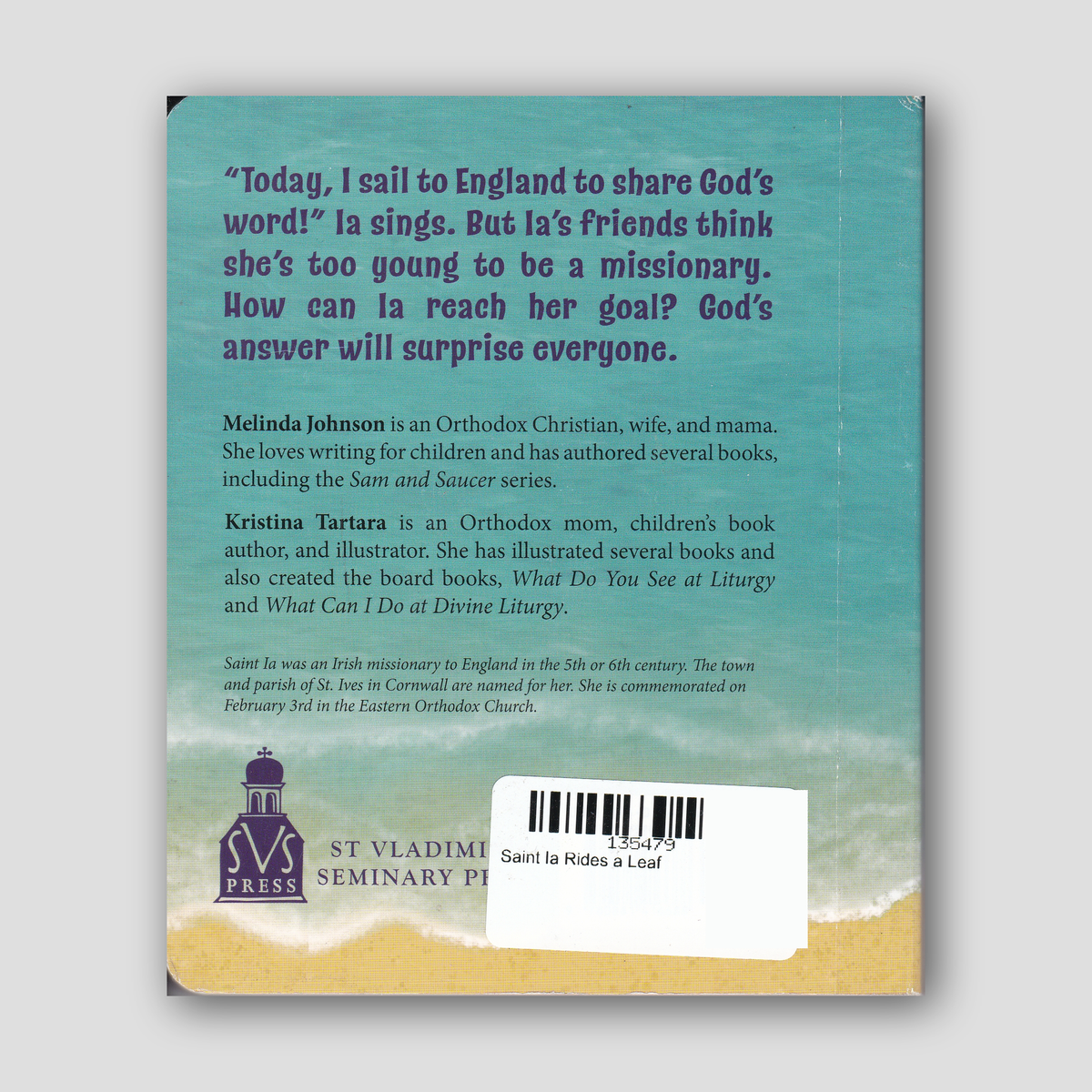 Saint Ia Rides a Leaf — back cover