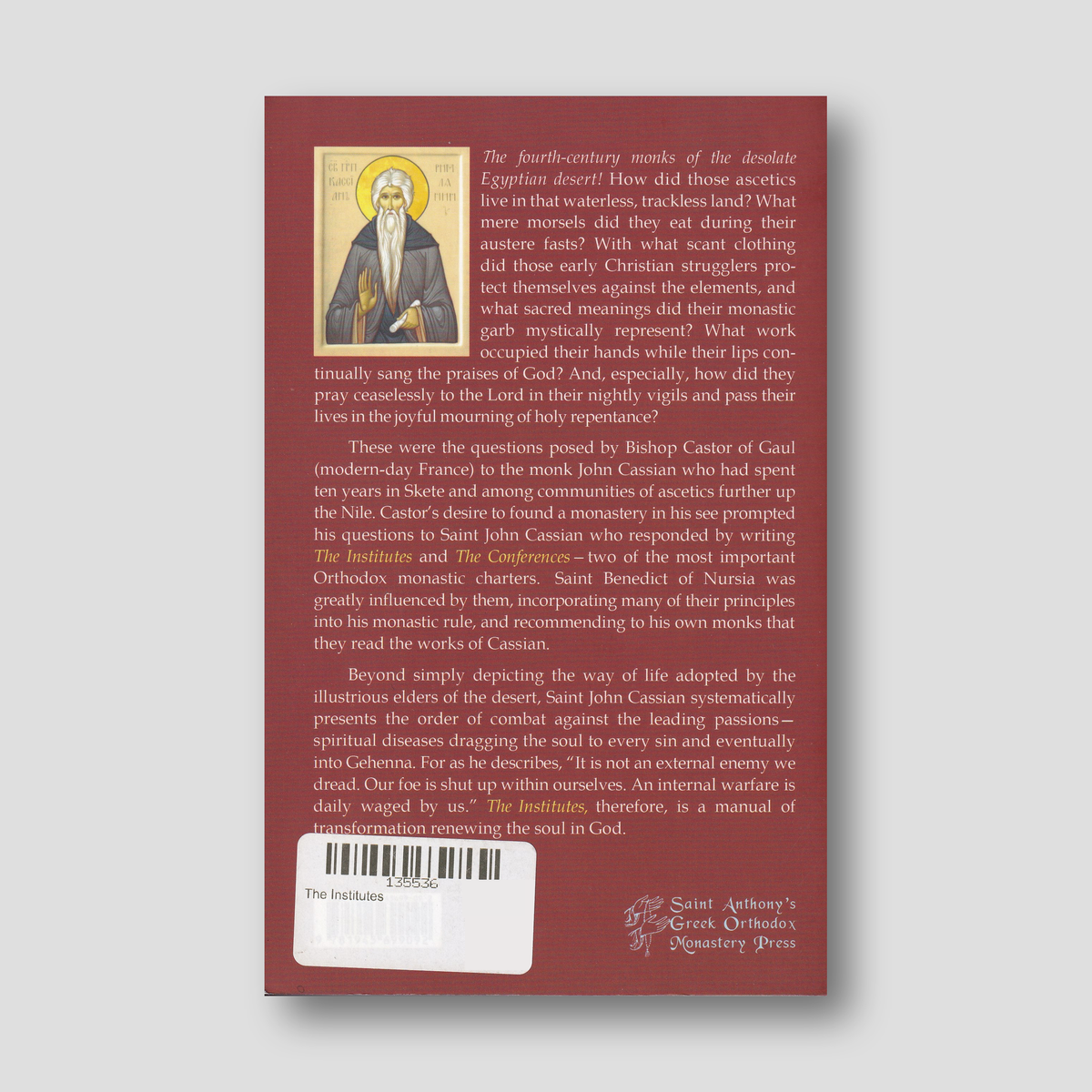 The Institutes — back cover
