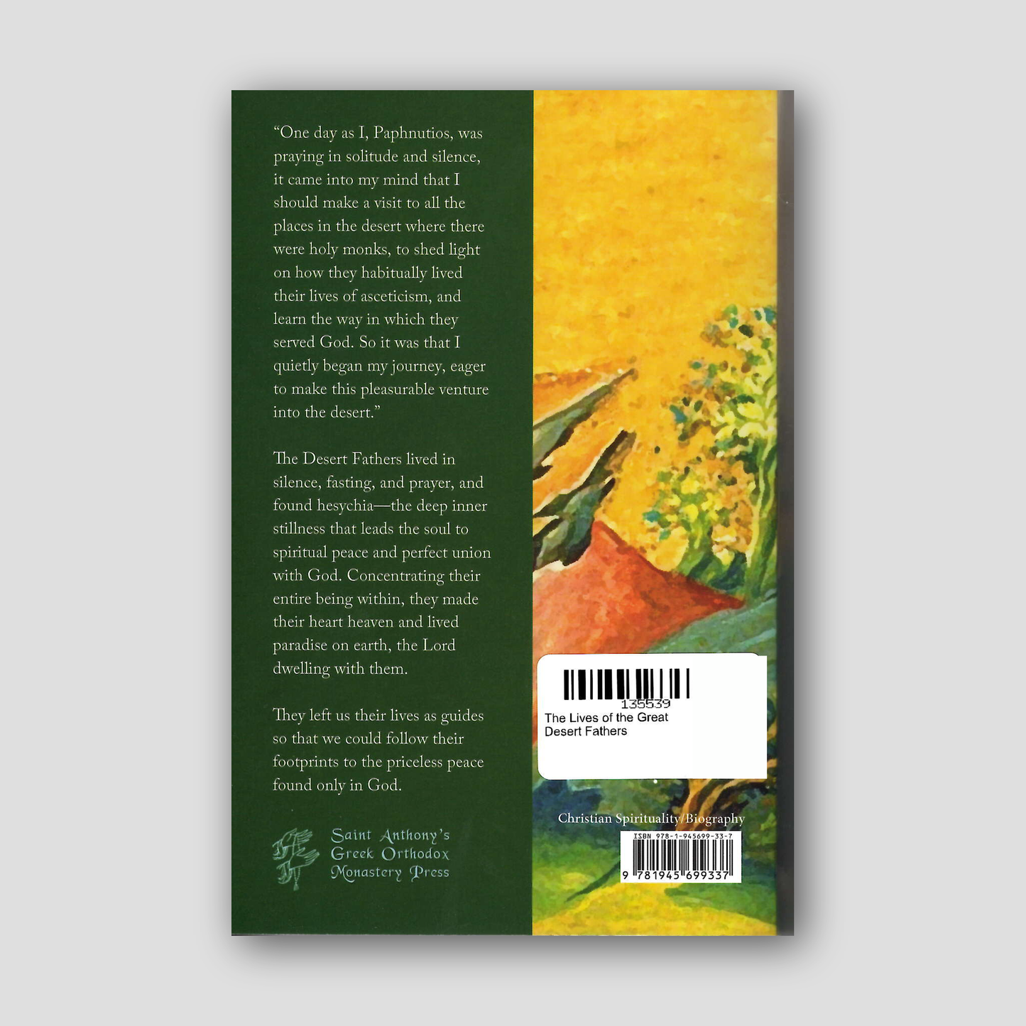 The Lives of the Great Desert Fathers — back cover