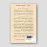St Arsenios of Paros (Modern Orthodox Saints, Vol 6) — back cover