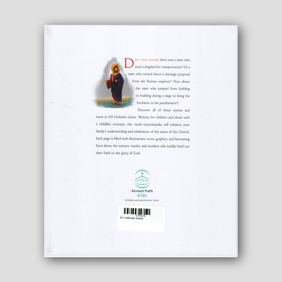 101 Orthodox Saints — back cover