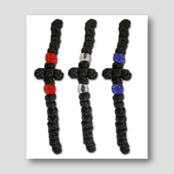 Prayer Rope Bracelet - Medium Knots with Cross (BP-7) — front cover
