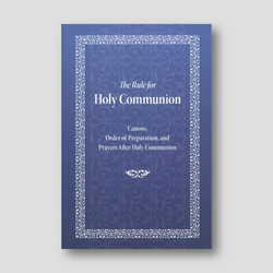 The Rule for Holy Communion — front cover